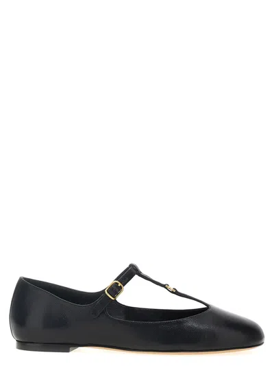 Shop Chloé 'marcie' Ballet Flats In Black