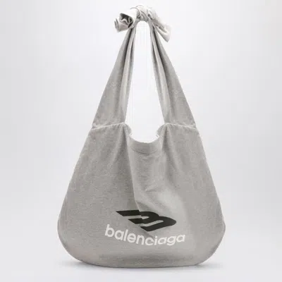 Shop Balenciaga New Jersey Heather Hobo Bag In Grey