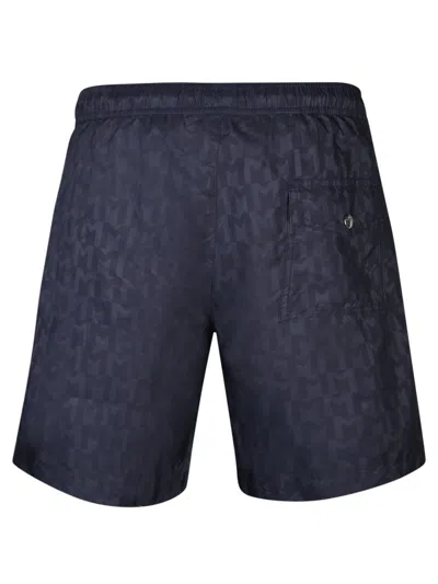 Moncler Blue Swim Boxers In Blue