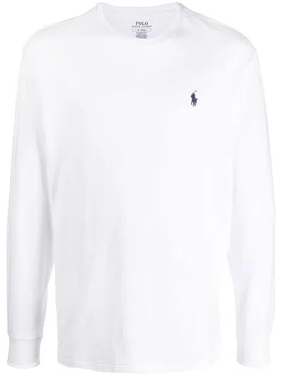 Shop Polo Ralph Lauren Long Sleeves T-shirt Clothing In White