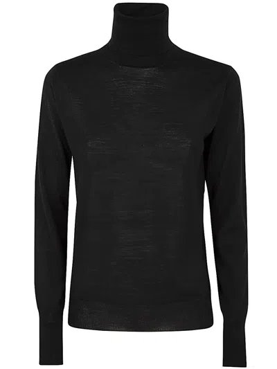 Shop Roberto Collina Long Sleeves Turtle Neck Sweater Clothing In Black