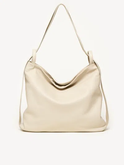 M. Gemi The Laura Convertible Backpack In Ecru