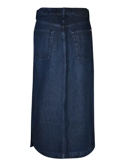 Shop 7 For All Mankind Skirts In Blue