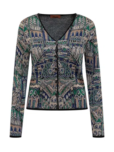 Missoni Multicolor Pattern Cardigan In Multicolor