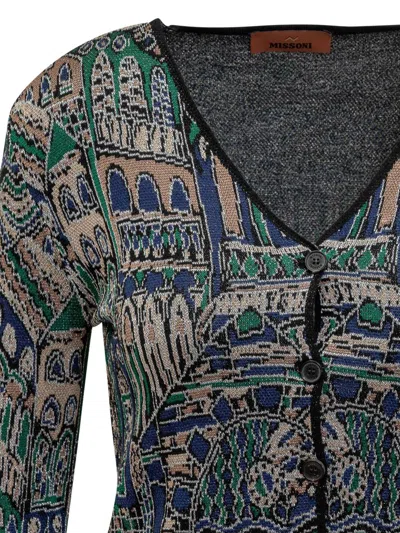 Missoni Multicolor Pattern Cardigan In Multicolor