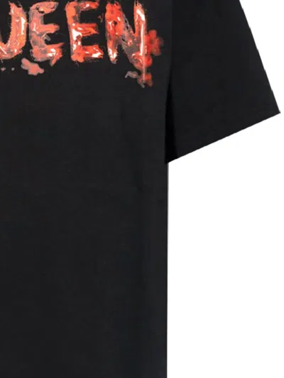 Shop Alexander Mcqueen T-shirts In Black