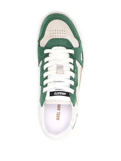 Axel Arigato Contrast Panels Flat Sole Perforated Design In White