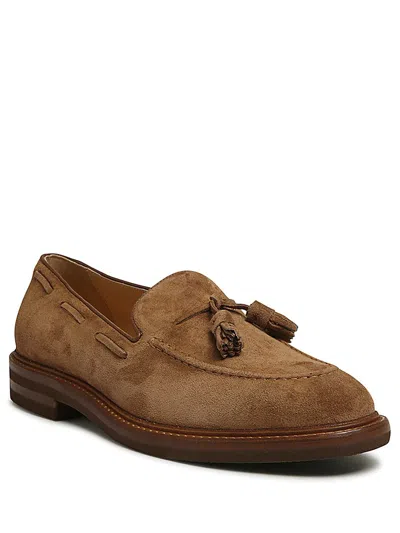 Shop Brunello Cucinelli Flat Shoes In Brown