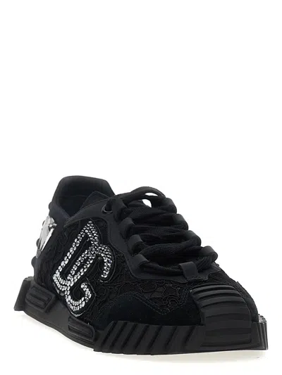 Dolce & Gabbana Ns1 Low-top Running Sneakers In Black