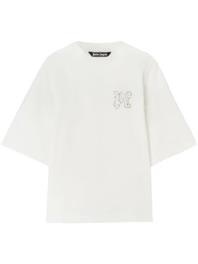 Shop Palm Angels T-shirts And Polos In White