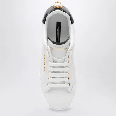 Shop Dolce & Gabbana Dolce&gabbana And Gold Low Sneakers In White