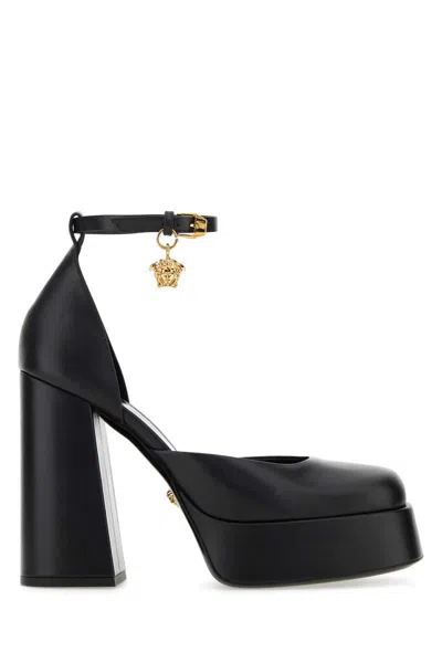 Shop Versace Heeled Shoes In Black