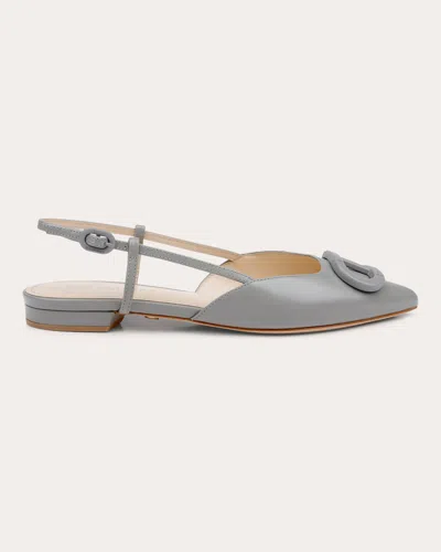 Dee Ocleppo Rome Pointed Toe Slingback Sandal In Grey