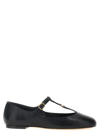 Shop Chloé Marcie Flat Shoes In Black