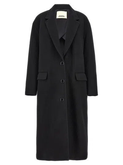 Shop Isabel Marant Efezia Coats, Trench Coats In Black