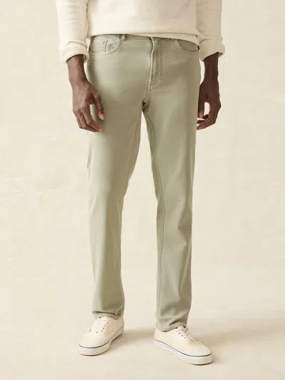 Faherty Stretch Terry 5 Pocket Pants Faded Olive In Faded Olive