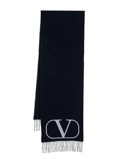 Shop Valentino Garavani Scarfs In Black