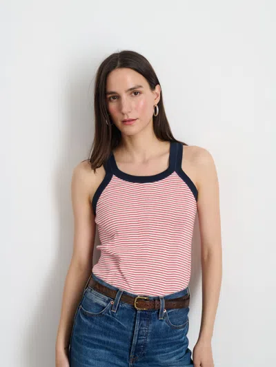 Alex Mill Cavan & Co. Heritage Tank In Natural/red