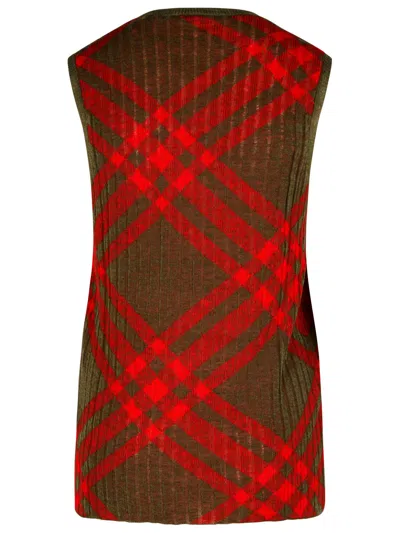 Burberry Wool And Mohair Checked Sweater