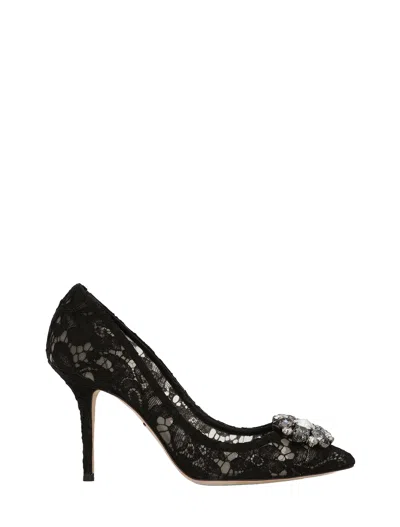 Dolce & Gabbana Rainbow Lace 90mm Brooch-detail Pumps