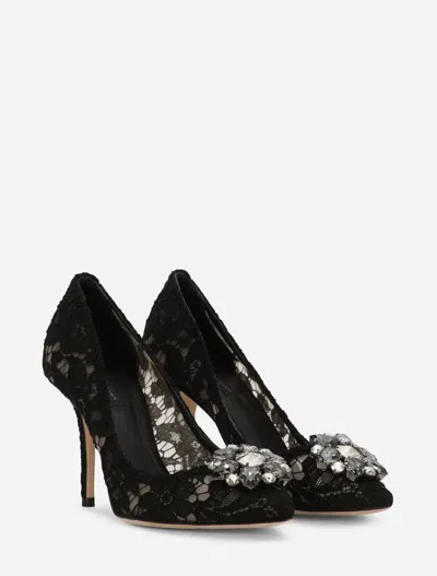 Dolce & Gabbana Rainbow Lace 90mm Brooch-detail Pumps