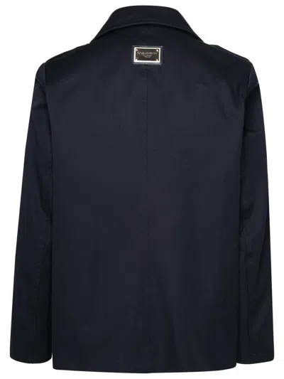 Dolce & Gabbana Blue Cotton Jacket