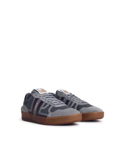 LANVIN LANVIN 'CLAY' GREY LEAR BLEND SNEAKERS 