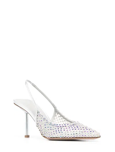 Le Silla Gilda 80 Crystal-embellished Slingback Pumps