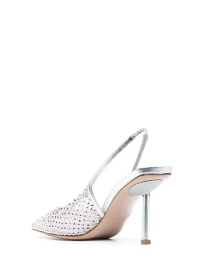 Le Silla Gilda 80 Crystal-embellished Slingback Pumps