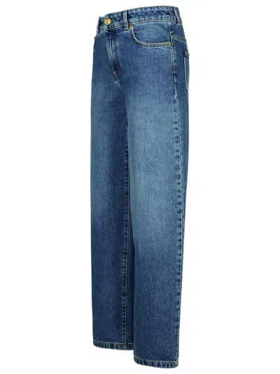 Moschino Denim Pants With Teddy Bear Button