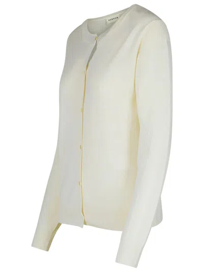 P.a.r.o.s.h 'linfa' Cream Wool Blend Cardigan