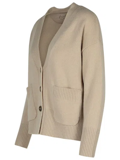 Shop Puro Tatto Cardigan In Cashmere Beige