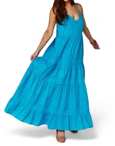 BUDDYLOVE JAXON TIERED MAXI DRESS IN OCEAN 