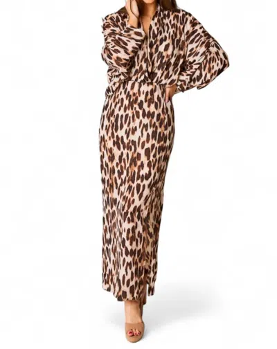 Buddylove Jude Long Sleeve Maxi Dress In Kiara In Multi