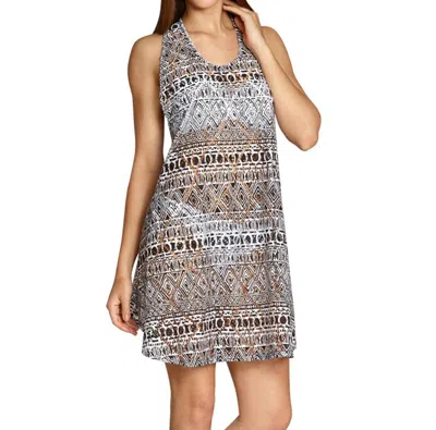 Elif Racer Back Tank Dress In Lynx In Multi