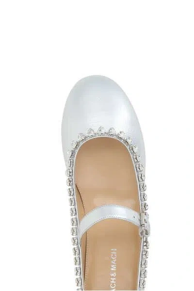 Mach&mach Mach & Mach Flat Shoes In Silver