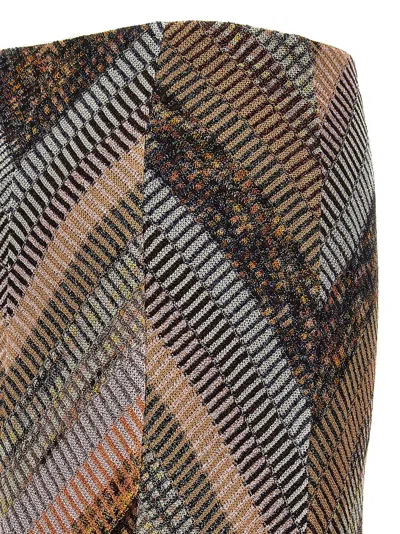 Shop Missoni Lamé Flared Midi Skirt Skirts Multicolor