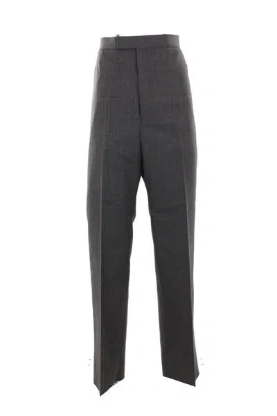 Shop Thom Browne Trousers In Grey