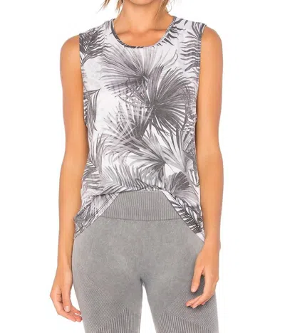 Onzie Twist Back Tank Top In Tropic Night In Multi