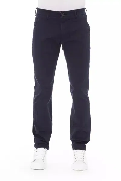 Shop Baldinini Trend Elegant Chino Men's Trousers In Blue