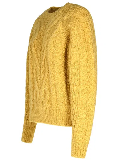 Isabel Marant Crewneck Long-sleeved Jumper In Cream