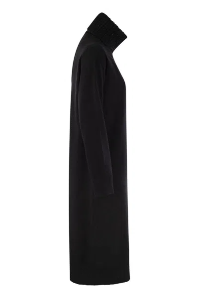 Fabiana Filippi Women's High Neck Dress With Sequins In Black