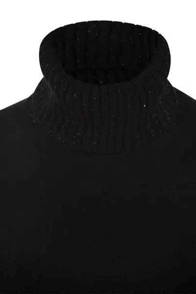Fabiana Filippi Women's High Neck Dress With Sequins In Black
