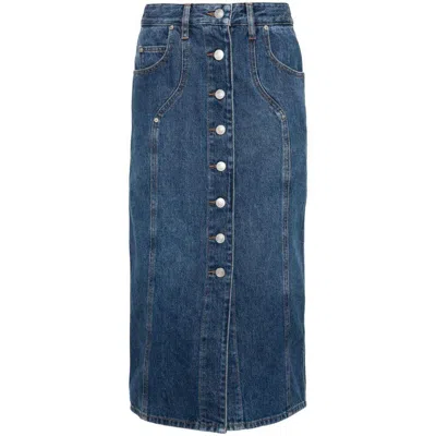 Isabel Marant Étoile Marant Etoile Vandy Denim Cotton Skirt