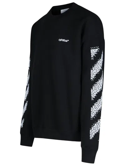 OFF-WHITE OFF-WHITE 'PIXEL SKATE' BLACK COTTON SWEATSHIRT 