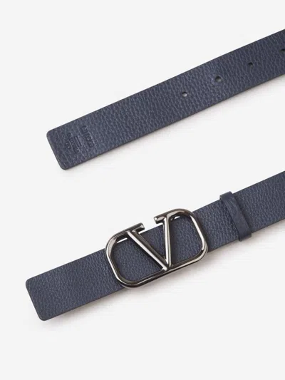 Shop Valentino Garavani Reversible Vlogo Belt In Black