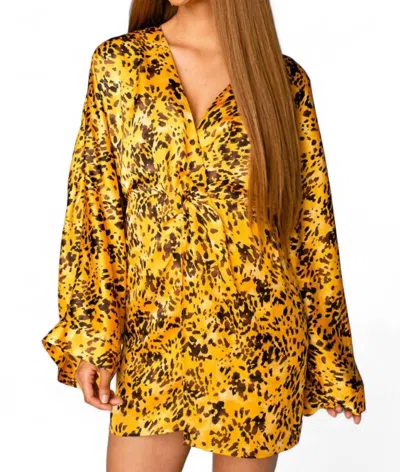 Buddylove Gabriella Cocktail Dress In Tortoiseshell In Multi