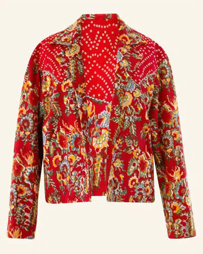 Alix Of Bohemia Women's Dune Rosemary Print Jacket In Red In Red
