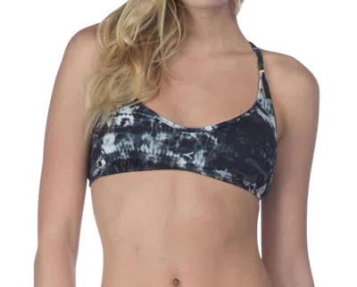 Lucky Brand Bralette Bikini Top In Global Tie Dye In Multi