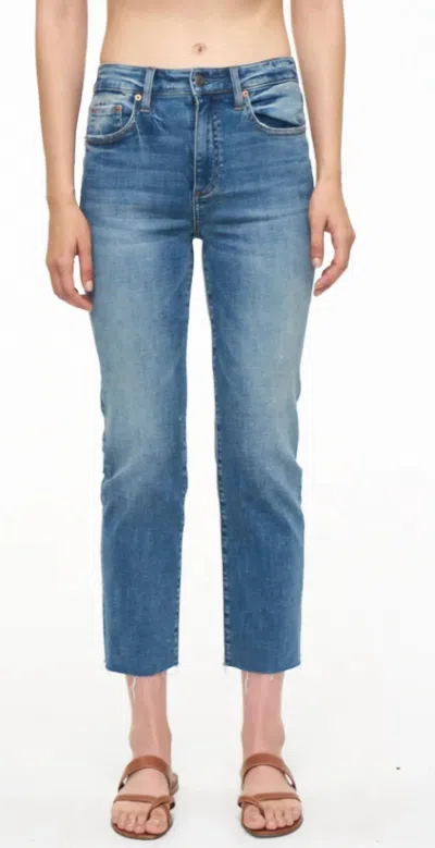 Pistola Monroe High Rise Cigarette Crop Jeans In Waikiki In Multi